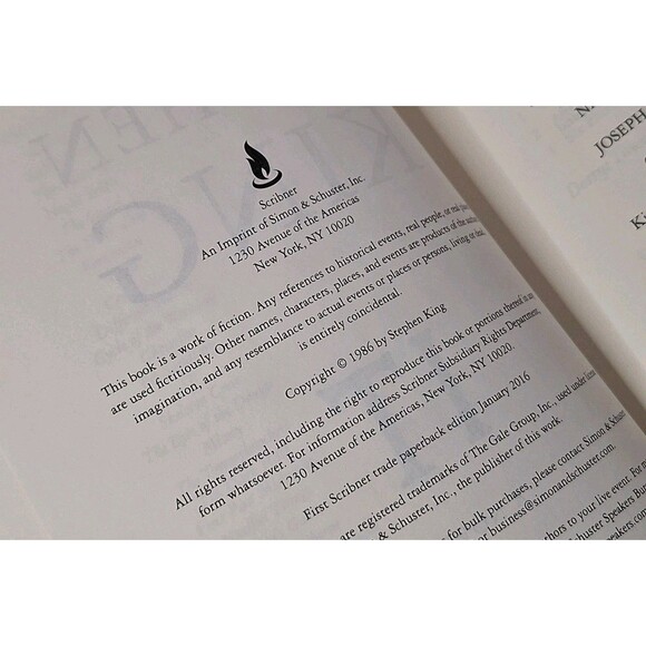 IT - First Scribner TPB Edition Horror Terror Novel Stephen King 2016 Book VGC - Picture 4 of 5